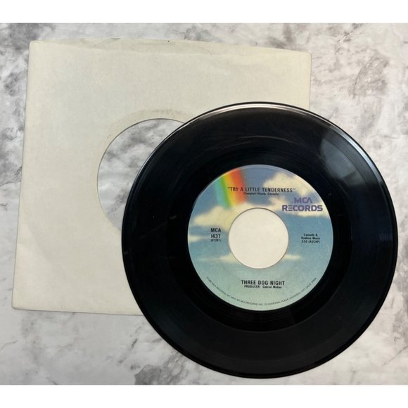 Three Dog Night One / Try A Little Tenderness 45 Rock 1980 MCA - Picture 4 of 4